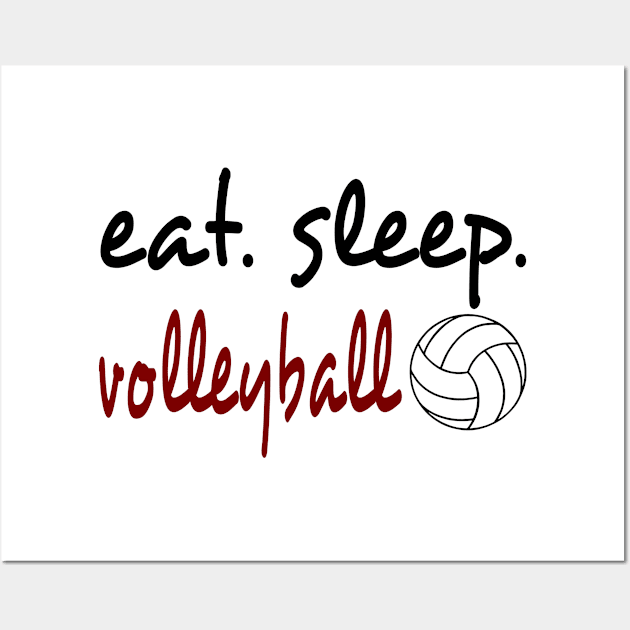 eat. sleep. volleyball Wall Art by almosthome